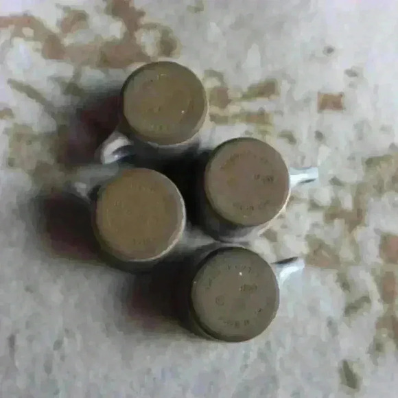 VINTAGE TREASURE CRAFT Glazed Earthenware Handmade 1980s Set of 4 Mugs Handles - Picture 7 of 10